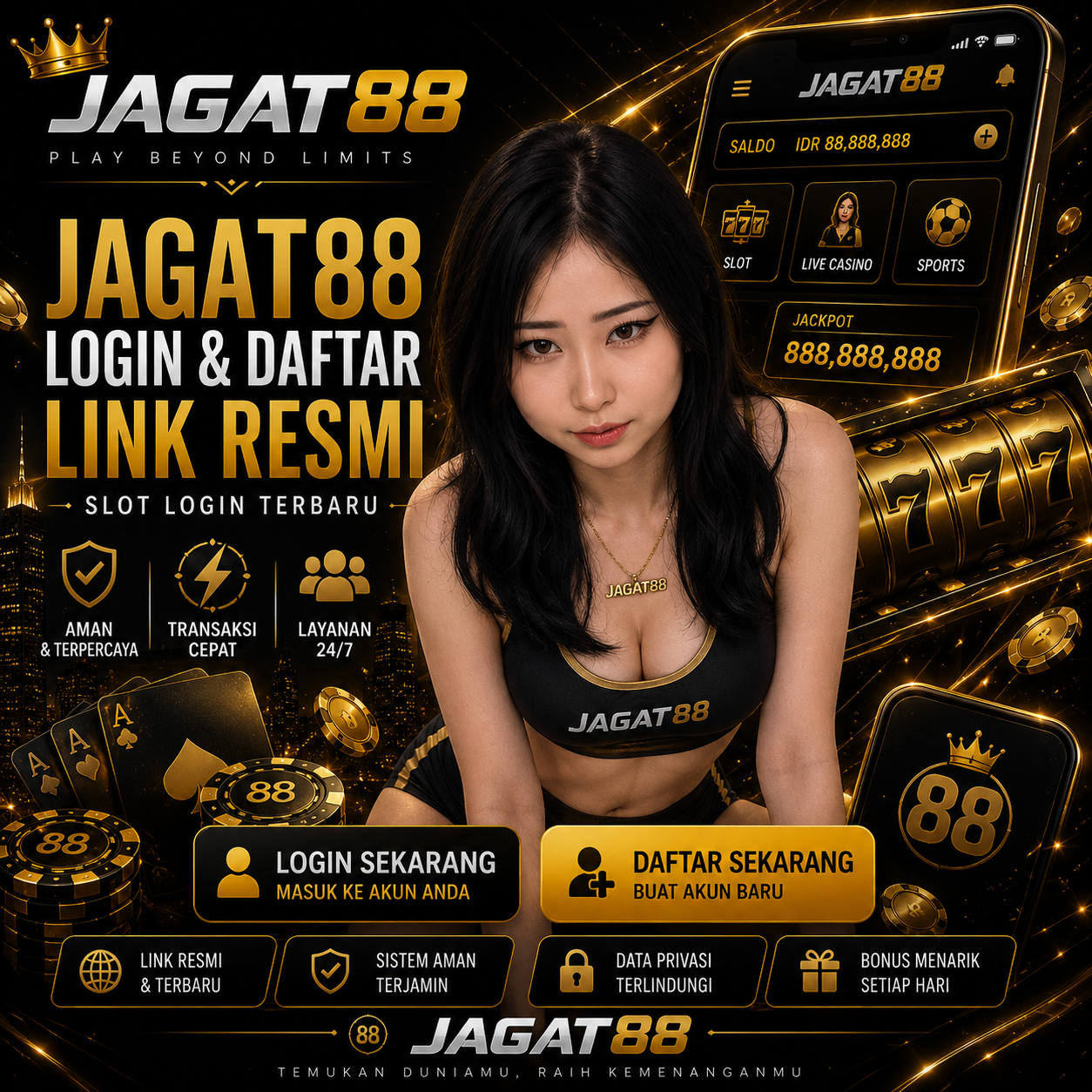 JAGAT88 – Halaman Login dan Daftar Resmi